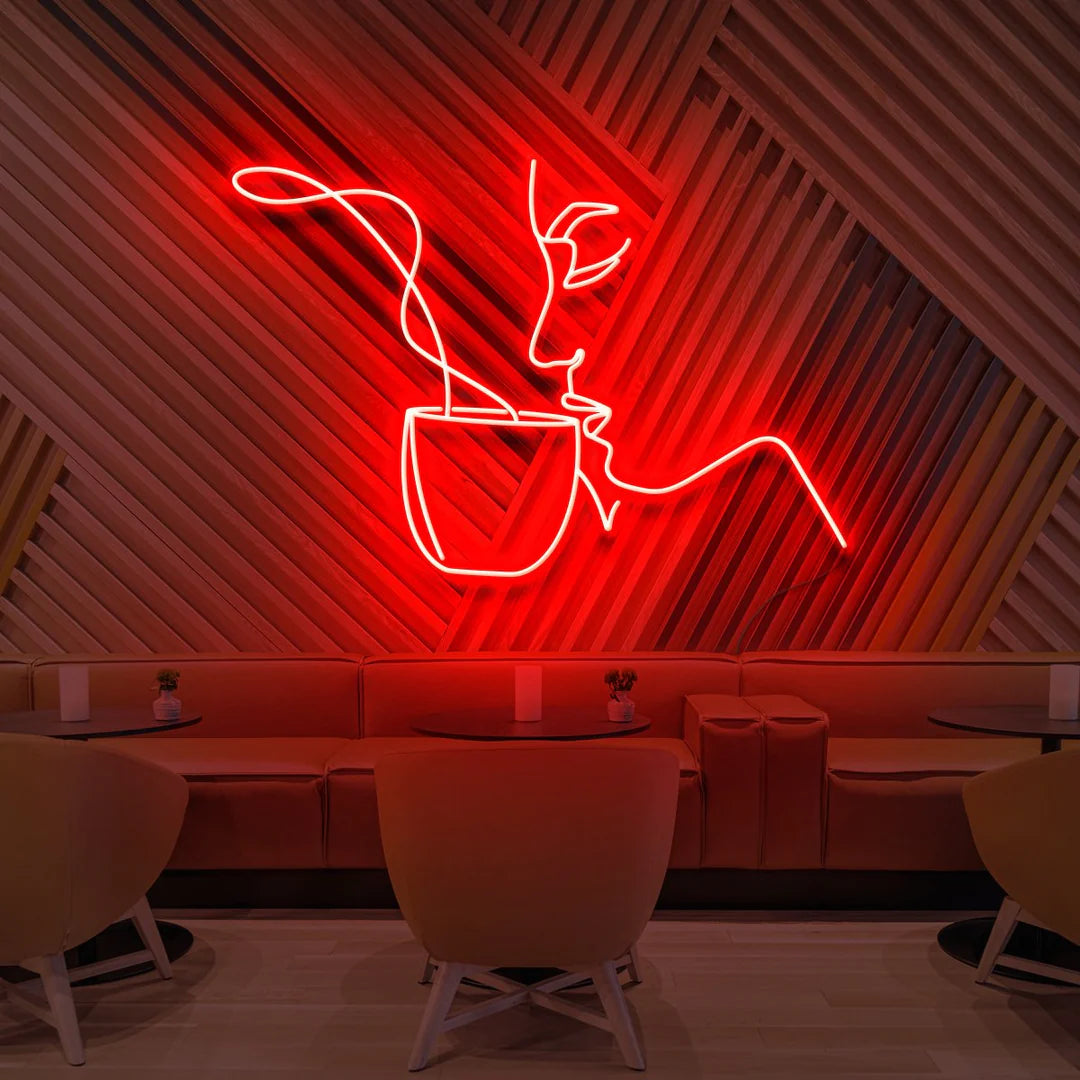 Louis Vuitton Drip Neon Sign - 60cm (2ft) / Red / LED Neon